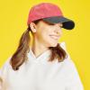 image:imageThe Hat Depot 100 Cotton Pigment Dyed Low Profile Dad Hat Six Panel Cap2 RedBlack