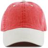 image:imageThe Hat Depot 100 Cotton Pigment Dyed Low Profile Dad Hat Six Panel Cap2 RedPutty