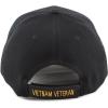 image:imageThe Hat Depot 1100 Official Licensed Vietnam Veteran Shadow 3D Baseball Cap Black