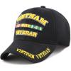 image:imageThe Hat Depot 1100 Official Licensed Vietnam Veteran Shadow 3D Baseball Cap Black