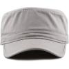 image:imageThe Hat Depot Cadet Military Army Baseball Cap Tie Dye amp Washed Cotton Basic amp Distressed Cadet Brushed Cotton Cap1 Basic  Grey