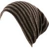 image:imageThe Hat Depot Fashion Junior Youth Unisex Soft Warm Stripe Knit Beanie Winter Hat Made in USA Brown