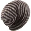 image:imageThe Hat Depot Fashion Junior Youth Unisex Soft Warm Stripe Knit Beanie Winter Hat Made in USA Brown