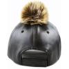 image:imageThe Hat Depot Faux Leather Pom Curves Bill Baseball One Size Cap1 Curves  Black