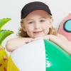 image:imageThe Hat Depot Kids 100 Cotton Sport QuickAdjust Strap Closure Sun Protect Golf Visor Cap HatCharcoal
