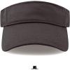 image:imageThe Hat Depot Kids 100 Cotton Sport QuickAdjust Strap Closure Sun Protect Golf Visor Cap HatCharcoal