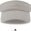 image:imageThe Hat Depot Kids 100 Cotton Sport QuickAdjust Strap Closure Sun Protect Golf Visor Cap HatGray