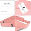 image:imageThe Hat Depot Kids 100 Cotton Sport QuickAdjust Strap Closure Sun Protect Golf Visor Cap HatLight Pink
