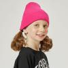 image:imageThe Hat Depot Kids 100 Washed Cotton Soft and Light Cuffed Skull Plain Daily Beanie for 25 yrs ChildrenHot Pink