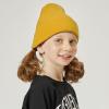 image:imageThe Hat Depot Kids 100 Washed Cotton Soft and Light Cuffed Skull Plain Daily Beanie for 25 yrs ChildrenMustard