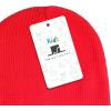 image:imageThe Hat Depot Kids 100 Washed Cotton Soft and Light Cuffed Skull Plain Daily Beanie for 25 yrs ChildrenRed
