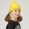 image:imageThe Hat Depot Kids 100 Washed Cotton Soft and Light Cuffed Skull Plain Daily Beanie for 25 yrs ChildrenYellow