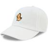 image:imageThe Hat Depot Kids American Flag amp Cute Embroidery Cotton Baseball Cap Hat1 Dinosaur 1  White