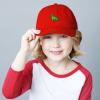 image:imageThe Hat Depot Kids American Flag amp Cute Embroidery Cotton Baseball Cap Hat1 Dinosaur 2  Red