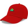 image:imageThe Hat Depot Kids American Flag amp Cute Embroidery Cotton Baseball Cap Hat1 Dinosaur 3  Red