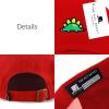 image:imageThe Hat Depot Kids American Flag amp Cute Embroidery Cotton Baseball Cap Hat1 Dinosaur 3  Red