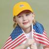 image:imageThe Hat Depot Kids American Flag amp Cute Embroidery Cotton Baseball Cap HatGold