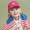 image:imageThe Hat Depot Kids American Flag amp Cute Embroidery Cotton Baseball Cap HatHot Pink