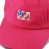 image:imageThe Hat Depot Kids American Flag amp Cute Embroidery Cotton Baseball Cap HatHot Pink