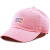 image:imageThe Hat Depot Kids American Flag amp Cute Embroidery Cotton Baseball Cap HatLight Pink