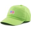 image:imageThe Hat Depot Kids American Flag amp Cute Embroidery Cotton Baseball Cap HatLime Green