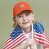 image:imageThe Hat Depot Kids American Flag amp Cute Embroidery Cotton Baseball Cap HatOrange