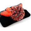 image:imageThe Hat Depot Kids Cuffed Beanie Knit Stripe Pom Winter HatBlackOrange
