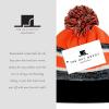 image:imageThe Hat Depot Kids Cuffed Beanie Knit Stripe Pom Winter HatBlackOrange