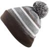 image:imageThe Hat Depot Kids Cuffed Beanie Knit Stripe Pom Winter HatBrown