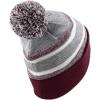 image:imageThe Hat Depot Kids Cuffed Beanie Knit Stripe Pom Winter HatBurgundy