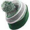 image:imageThe Hat Depot Kids Cuffed Beanie Knit Stripe Pom Winter HatDark Green