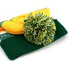 image:imageThe Hat Depot Kids Cuffed Beanie Knit Stripe Pom Winter HatDgreenGold