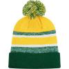 image:imageThe Hat Depot Kids Cuffed Beanie Knit Stripe Pom Winter HatDgreenGold