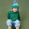image:imageThe Hat Depot Kids Cuffed Beanie Knit Stripe Pom Winter HatKelly Green