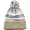 image:imageThe Hat Depot Kids Cuffed Beanie Knit Stripe Pom Winter HatKhaki