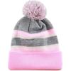 image:imageThe Hat Depot Kids Cuffed Beanie Knit Stripe Pom Winter HatLight Pink