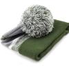 image:imageThe Hat Depot Kids Cuffed Beanie Knit Stripe Pom Winter HatOlive