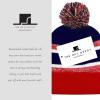 image:imageThe Hat Depot Kids Cuffed Beanie Knit Stripe Pom Winter HatRedNavy