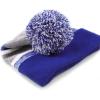 image:imageThe Hat Depot Kids Cuffed Beanie Knit Stripe Pom Winter HatRoyal