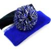 image:imageThe Hat Depot Kids Cuffed Beanie Knit Stripe Pom Winter HatRoyal BlueBlack