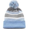 image:imageThe Hat Depot Kids Cuffed Beanie Knit Stripe Pom Winter HatSky Blue