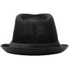 image:imageThe Hat Depot Light Weight Classic Soft Cool Mesh Crushable Fedora hatBlack