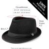 image:imageThe Hat Depot Light Weight Classic Soft Cool Mesh Crushable Fedora hatGrey