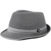 image:imageThe Hat Depot Light Weight Classic Soft Cool Mesh Crushable Fedora hatGrey