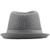 image:imageThe Hat Depot Light Weight Classic Soft Cool Mesh Crushable Fedora hatGrey