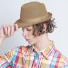 image:imageThe Hat Depot Light Weight Classic Soft Cool Mesh Crushable Fedora hatKhaki