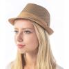 image:imageThe Hat Depot Light Weight Classic Soft Cool Mesh Crushable Fedora hatKhaki