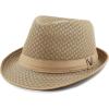 image:imageThe Hat Depot Light Weight Classic Soft Cool Mesh Crushable Fedora hatKhaki