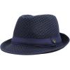 image:imageThe Hat Depot Light Weight Classic Soft Cool Mesh Crushable Fedora hatNavy