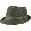 image:imageThe Hat Depot Light Weight Classic Soft Cool Mesh Crushable Fedora hatOlive